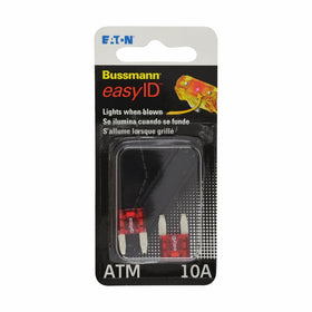 Bussmann BP/ATM-10ID easyID Illuminating Blade Fuse, (Pack of 2)