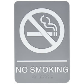 U.S. Stamp & Sign ADA Plastic No Smoking Sign (USS4813)