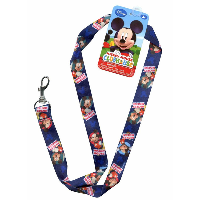 Disney Junior 17" Lanyard - Mickey Mouse Strap! Badge or Season Pass Holder! Display Collectible Disney Land Pins 2" Lobster Clasp