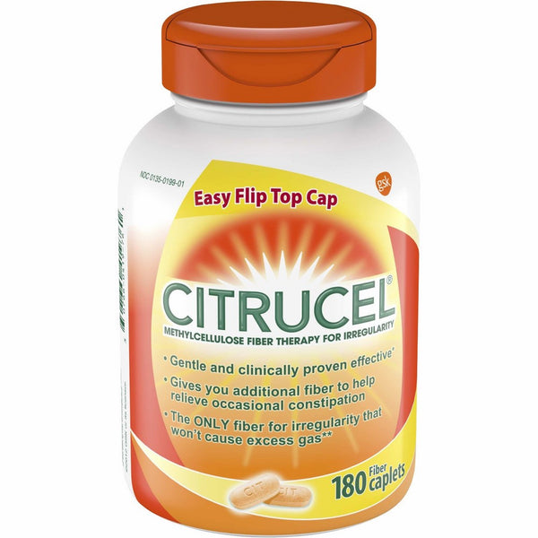 Citrucel Caplets Fiber Therapy for Occasional Constipation Relief, 180 count