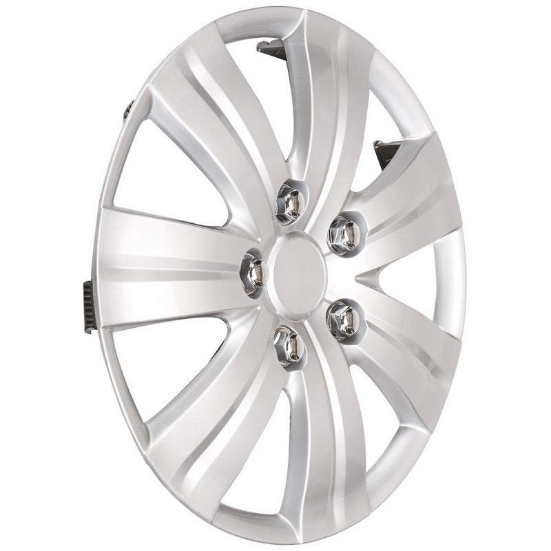 Pilot WH523-14S-BX Universal Fit Honda Civic Style Matte Silver 7-Spoke 14 Inch Wheel Covers - Set of 4