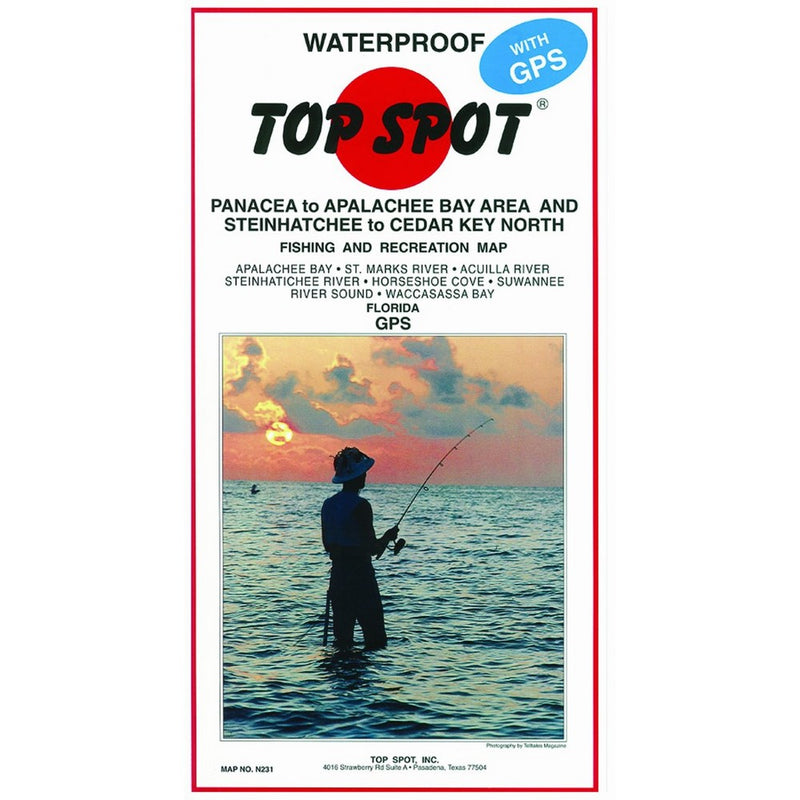 Top Spot Map Panacea Apalachee Steinhatchee to Cedar Key North