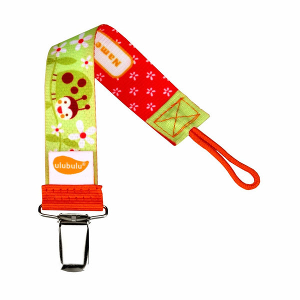 Ulubulu Universal Pacifier Clip, Lady Bug