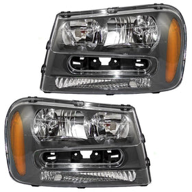 Driver and Passenger Headlights Headlamps Replacement for Chevrolet 25970915 25970914