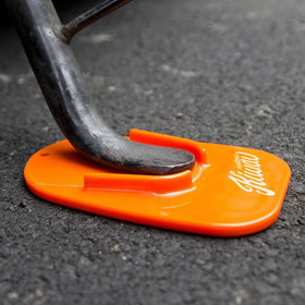KiWAV motorcycle motorcross orange kickstand pad universal fit