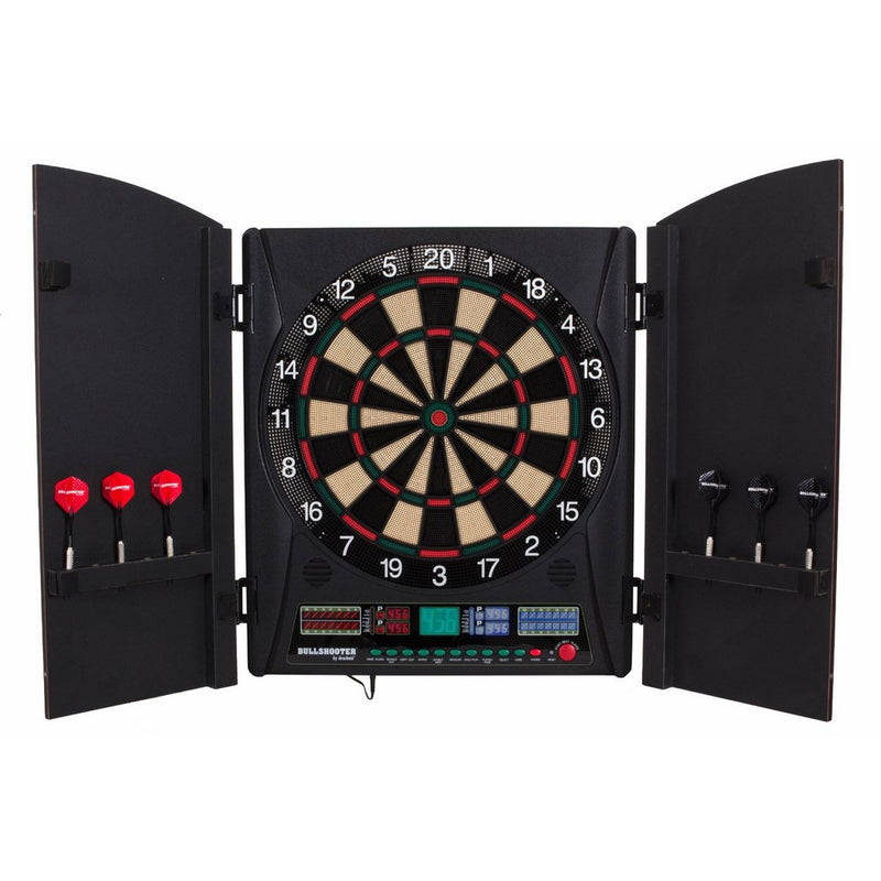 Bullshooter by Arachnid Marauder 5.0 Electronic Dartboard Cabinet Set