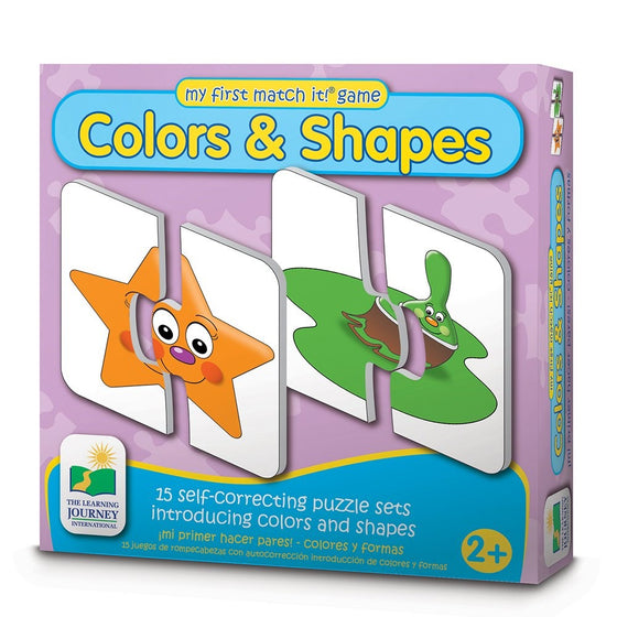 The Learning Journey My First Match It - Colors and Shapes - 15 Self-Correcting Matching Puzzles for Preschoolers