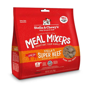 Stella & Chewy's Freeze-Dried Raw Super Beef Meal Mixers Grain-Free Dog Food Topper, 3.5 oz bag