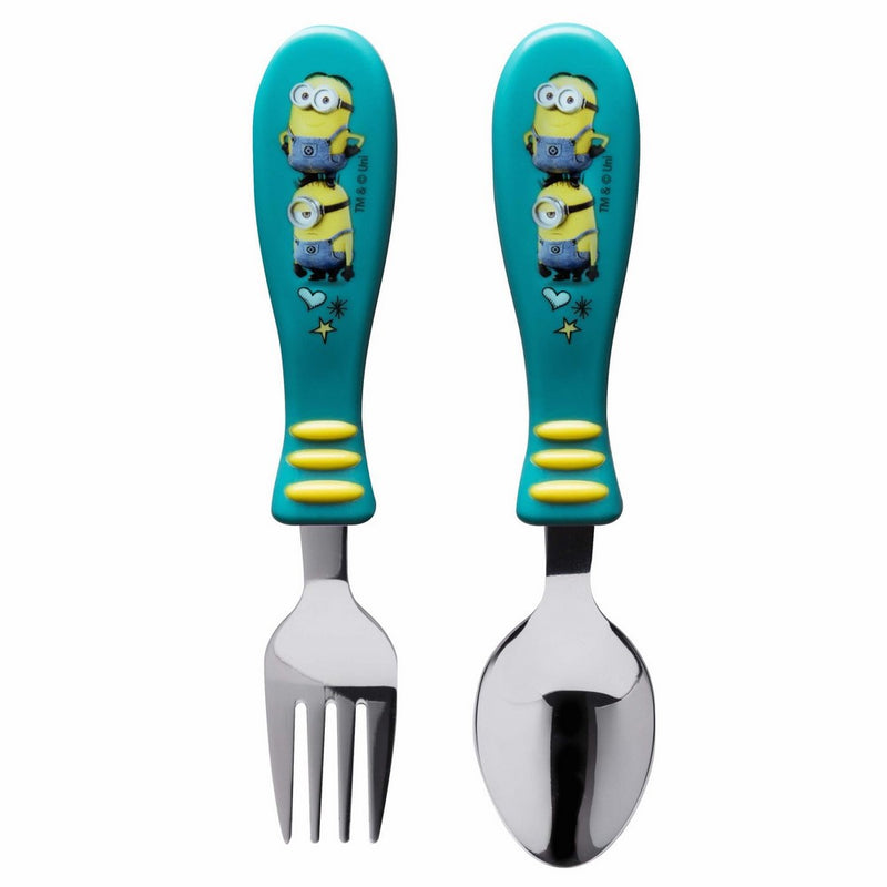 Zak Designs Despicable Me Fork and Spoon Set, Jerry