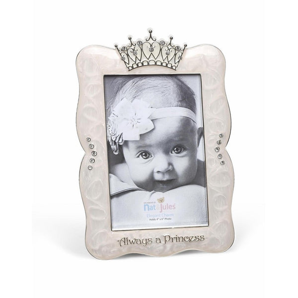 DEMDACO Crown Photo Frame, Always A Princess, 4"x6"