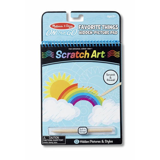 Melissa & Doug On the Go Scratch Art Hidden-Picture Pad - Favorite Things