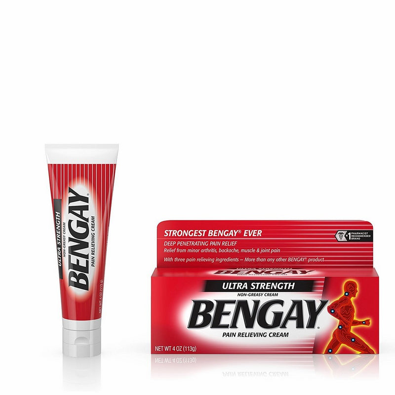 BENGAY Pain Relieving Cream Ultra Strength 4 oz (Pack of 2)