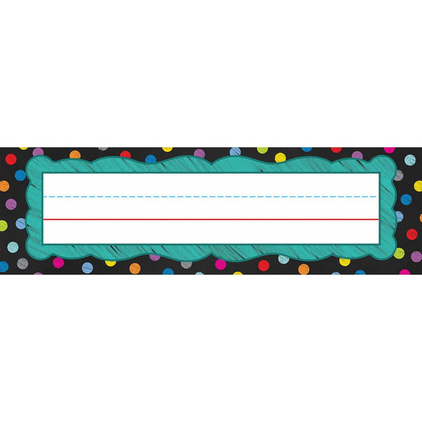 Carson Dellosa Colorful Chalkboard Nameplates (122035)