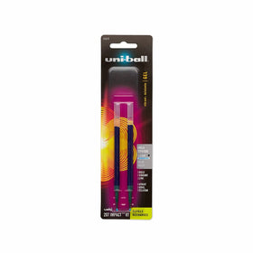 uni-ball 207 Impact Retractable Gel Pen Refills, Bold Point (1.0mm), Blue, 2 Count