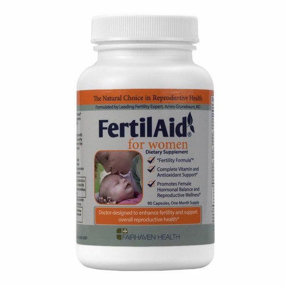 FertilAid Fertility Supplement for Women - Fertility Pill and Prenatal Vitamin to Get Pregnant Faster - For Irregular Cycles, Healthy Ovulation and PCOS