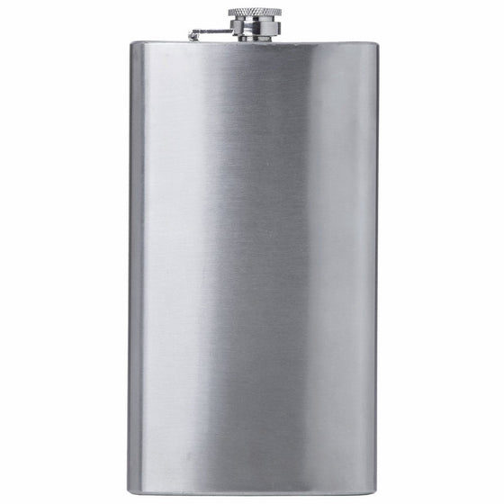 Maxam KTFLASK12 Stainless Steel Hip Flask, 12 oz