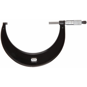 Starrett T436.1XRL-1 Outside Micrometer, Ratchet Stop, Lock Nut, Carbide Faces, 0-1" Range, 0.0001" Graduation, -0.00005" Accuracy