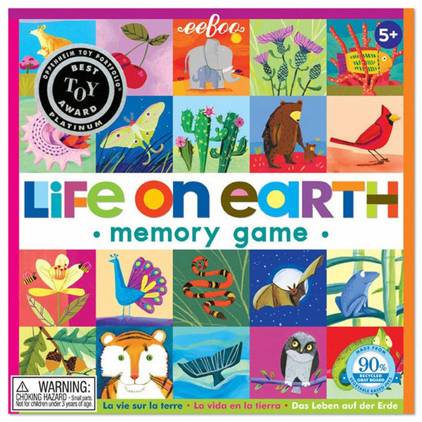 eeBoo Life on Earth Memory Matching Game