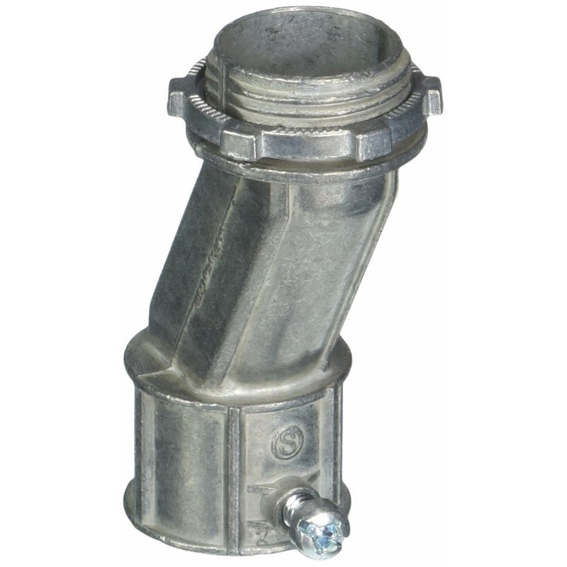 Halex 03707B Electrical Metallic Tubing To Box Offset Connector Set Screw Zinc (10 Piece), 3/4"