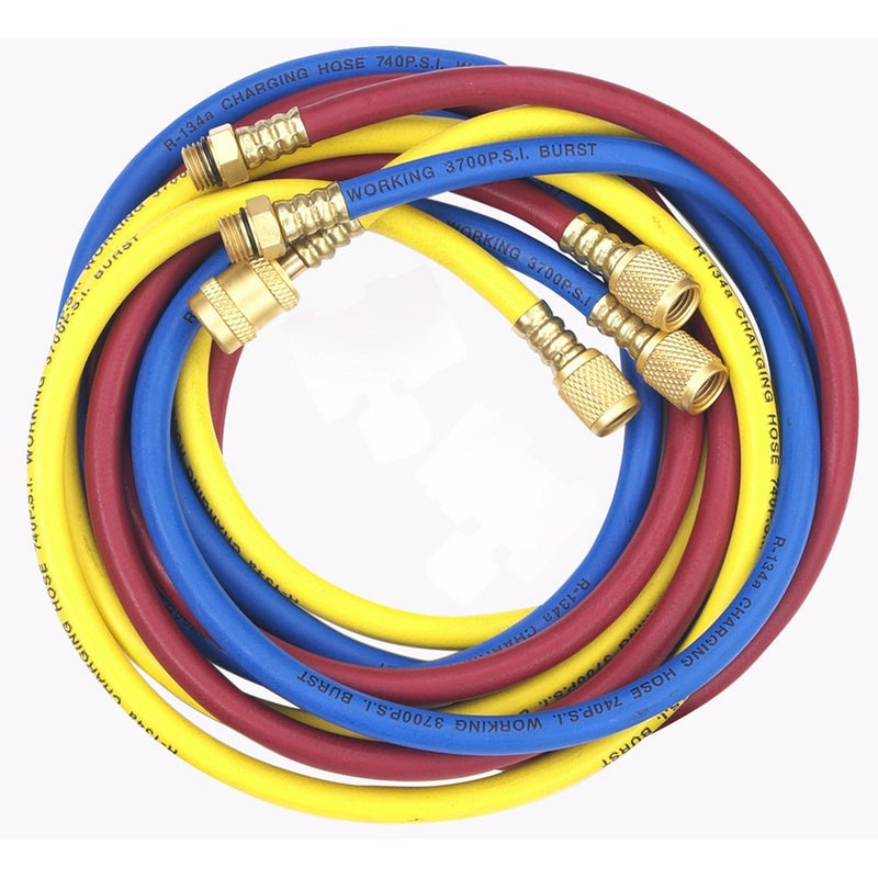 Robinair 60072 Enviro-Guard Hose Set for R-134a - 72", Set of 3