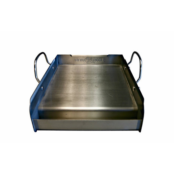 Little Griddle GQ120 Griddle-Q Stainless-Steel Griddle for Gas Grills, Half Size