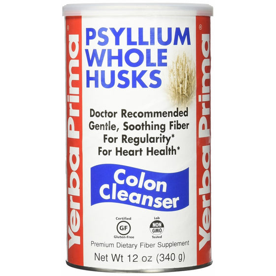 Yerba Prima Psyllium Husk Colon Cleanser 12 Ounce (Pack of 3)