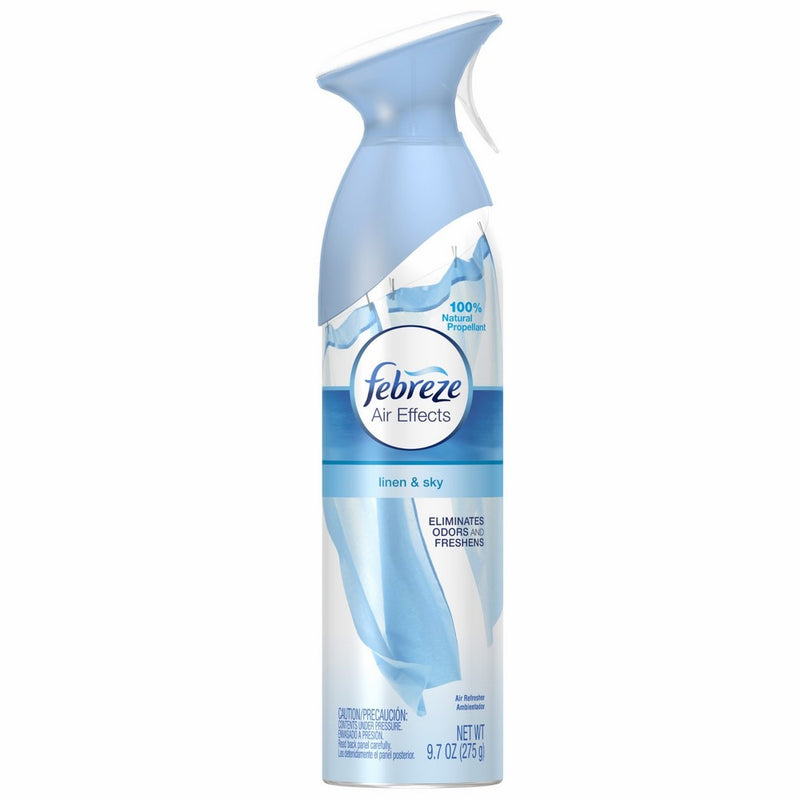 Febreze Air Freshener, Air Effects Linen & Sky Air Freshener (1 Count, 9.7 oz) (Pack of 9)