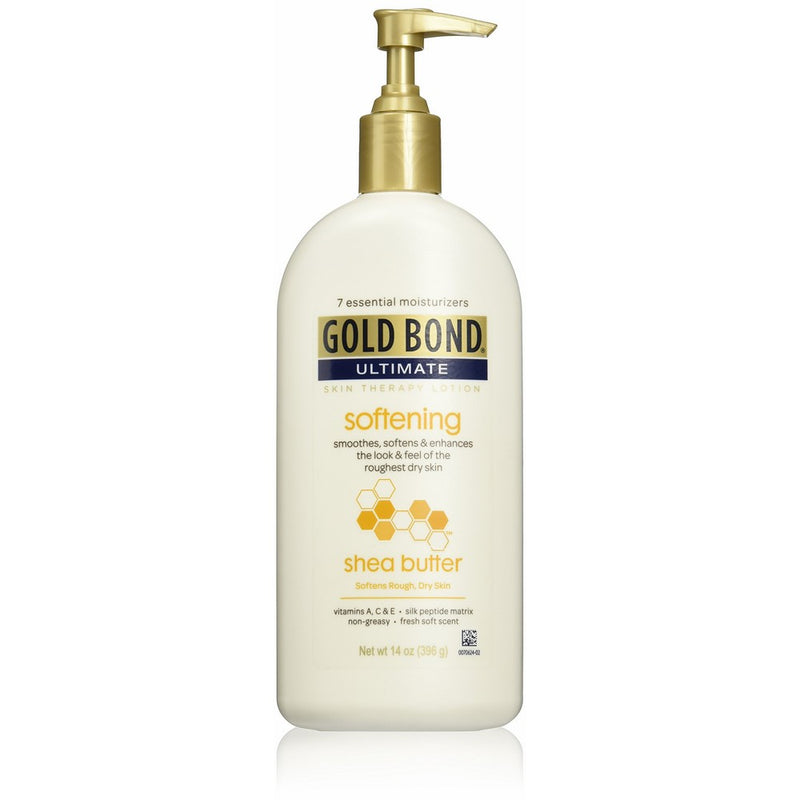 Gold Bond Ultimate Lotion, Skin Therapy, Softening, Shea Butter, 14 Oz.