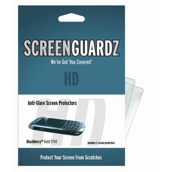 ScreenGuardz HD Screen Protector for BlackBerry Bold 9700/9780 - Transparent
