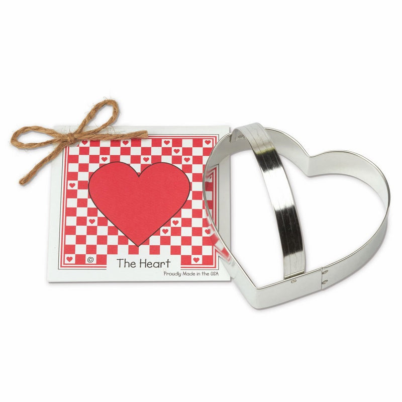 Heart Cookie and Fondant Cutter - Ann Clark - 4.1 Inches - US Tin Plated Steel