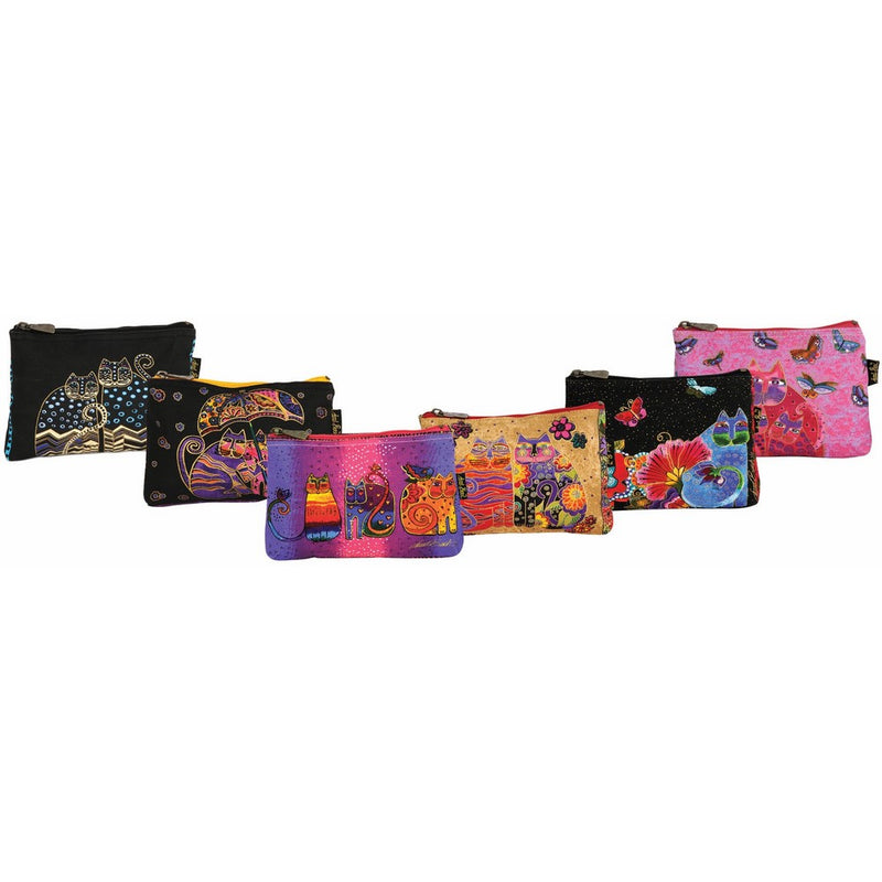 Canvas Corp LB4880 Cosmetic Bag Zipper Top Assortment, 9 by 1 by 6-Inch, Feline Minis