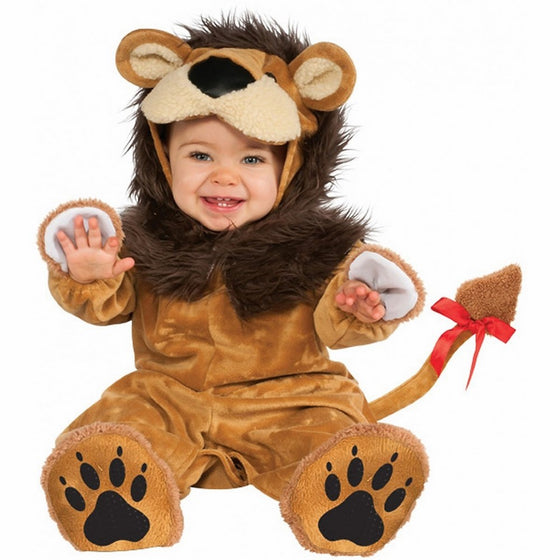 Rubie's Cuddly Jungle Lil Lion Romper Costume, Golden, 6-12 Months