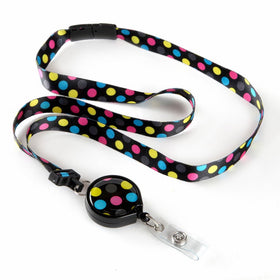 Rocking Dot Ribbon ID Lanyard