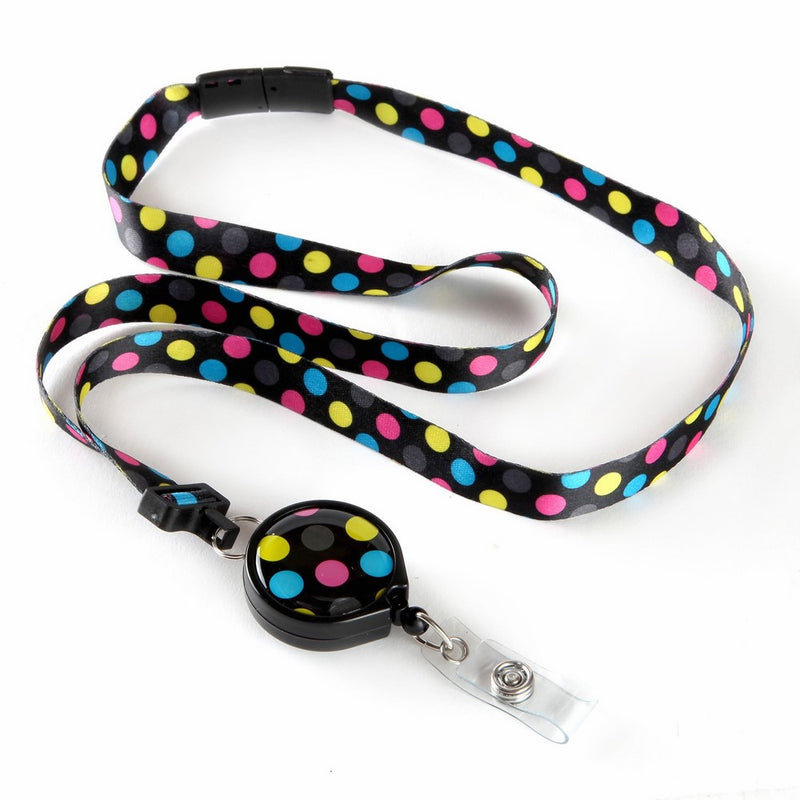 Rocking Dot Ribbon ID Lanyard