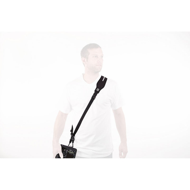 Custom SLR Glide One Strap Camera Strap System with Black C-Loop - Gliding Camera Strap with Quick-Release Buckles for DSLR, mirrorless, micro four thirds cameras