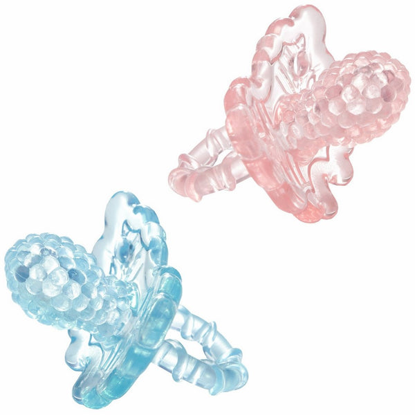 Razbaby RaZberry Teether - Light Pink/Light Blue 2-Pack