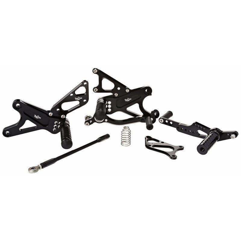 VooDoo Industries VRD1304 Black Rear Set for Yamaha R1