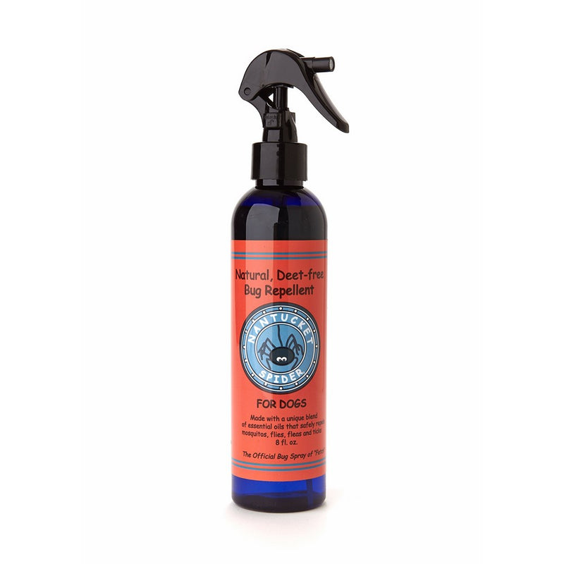 Nantucket Spider Bug Repellent for Dogs (8 oz Spray Bottle), Natural Flea, Tick and Mosquito Repellent Safe for Dogs, Made with Herbal Plants to Repel Insects, DEET-Free