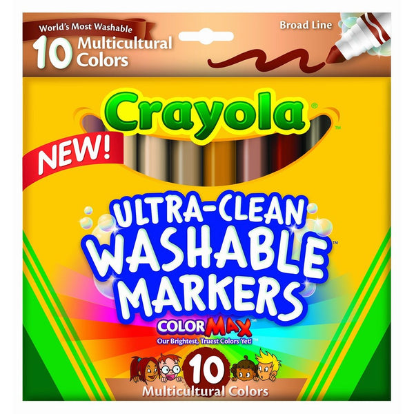 Crayola Ultraclean BL Multicultural Markers (10 Count)