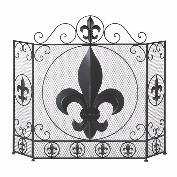 VERDUGO GIFT CO Fleur-De-Lis Fireplace Screen