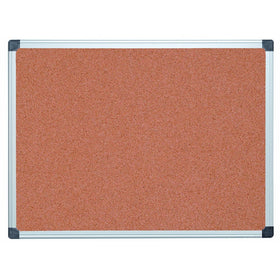 MasterVision Bulletin Board Maya, Cork Board, Pin Board with Aluminum Frame, 36 x 48 in.