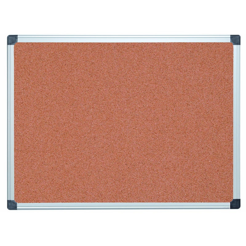 MasterVision Bulletin Board Maya, Cork Board, Pin Board with Aluminum Frame, 36 x 48 in.