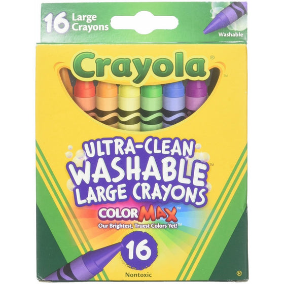 Crayola Jumbo Washable Crayons 16 ea ( Pack of 6)