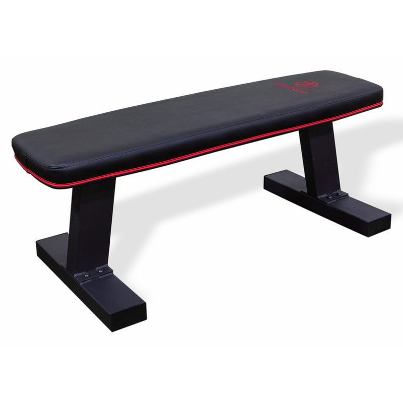 Marcy Deluxe Versatile Flat Bench Workout Utility Bench with Steel Frame SB-10510
