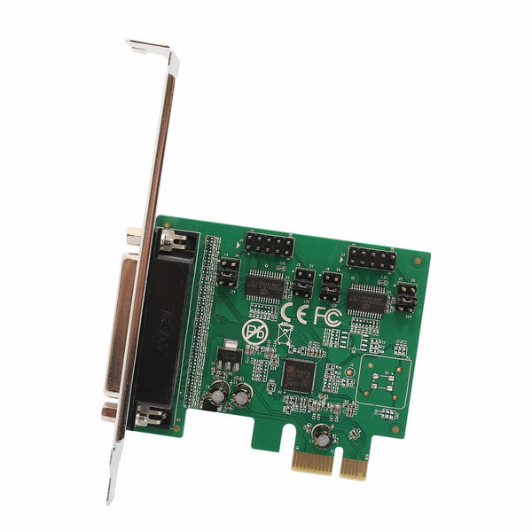 IO Crest SI-PEX50103 2 Port DB9 Serial RS-232 1 Port DB25 Parallel Printer LPT1 PCI-Express 2.0 x1 Card