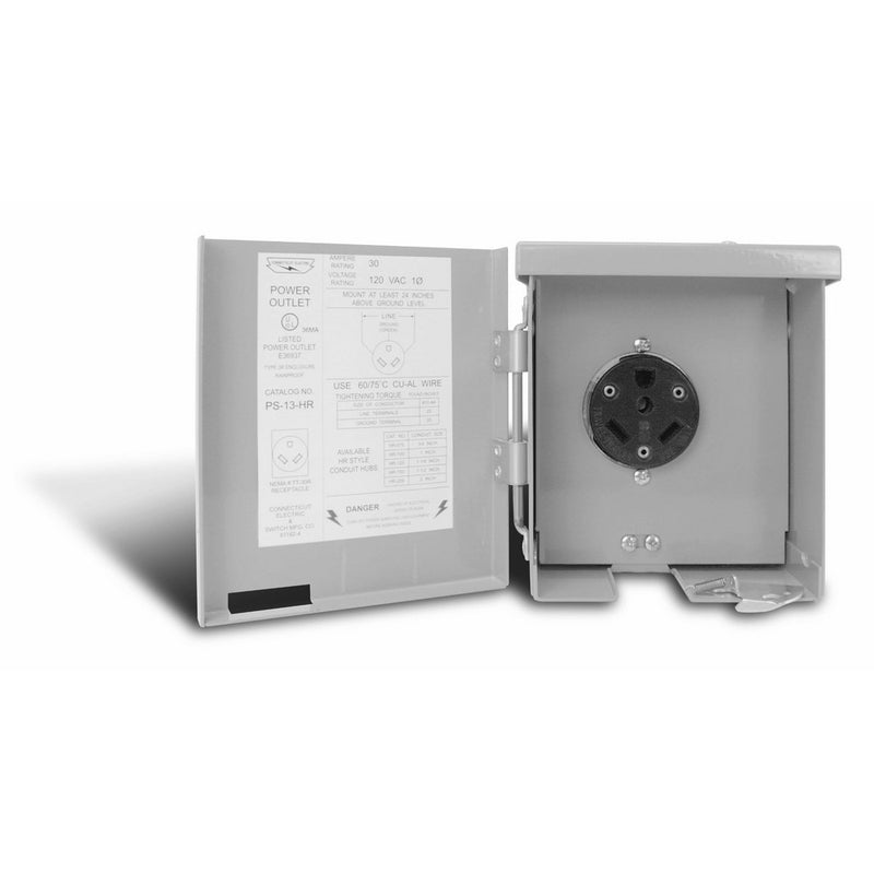 Connecticut Electric CESMPS13HR 30-Amps/120-Volt RV Power Outlet
