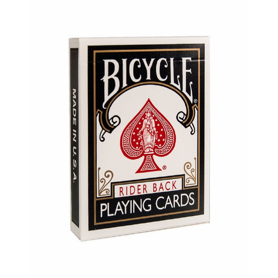 Bicycle Standard Rider Back Standard Playing Cards, Black