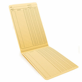 Wilson Jones Ledger Folder, 9.5 x 6 Inches, Manila, 100 Folders Per Box (W700-04)