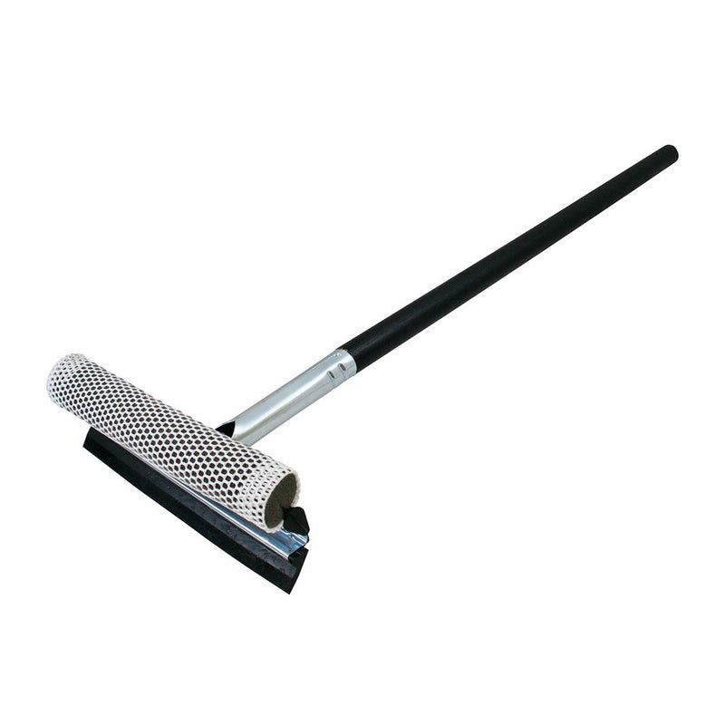Carrand 9053 Black 8" Deluxe Steel Squeegee Head with 20" Wood Handle
