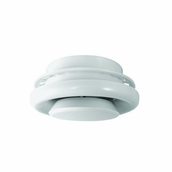 Deflecto Round Ceiling Diffuser, Adjustable, Requires No Studs for Installation, 4 Inches Dia., White (TFG4)